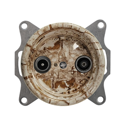 Механизм ретро розетки ТВ, керамика, мрамор, Colony, Retrika H01-06 - фото 110348