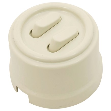 Выключатель клавишный, двойной, пластик, шалфей, Jantera, JCA.0K02.PG04 - фото 110407