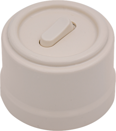 Кнопка клавишная, звонковая, одинарная, пластик, ваниль, Jantera, JCA.PK51.PG03 - фото 110435