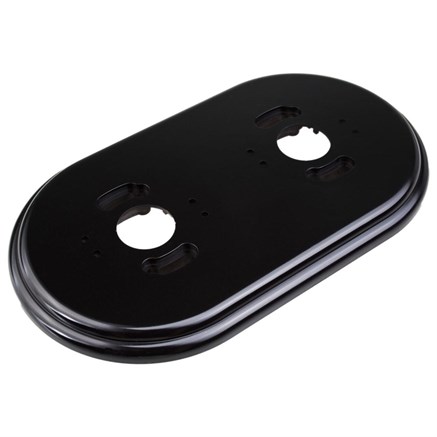 Подставка 2-местная круглая, D95 L165 H10, пластик, черный, Jantera, JAD.2ON2.PG01 - фото 110465