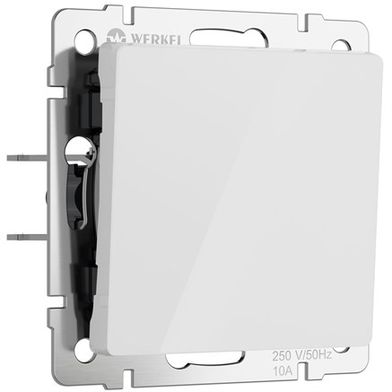 Выключатель одноклавишный (белый акрил) W1110041 - фото 110848