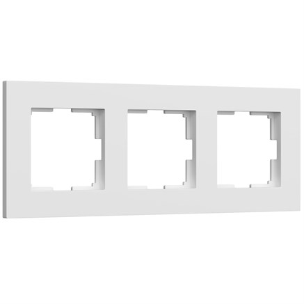 Рамка на 3 поста Slab (белый софт), Werkel, W0032961 - фото 111096