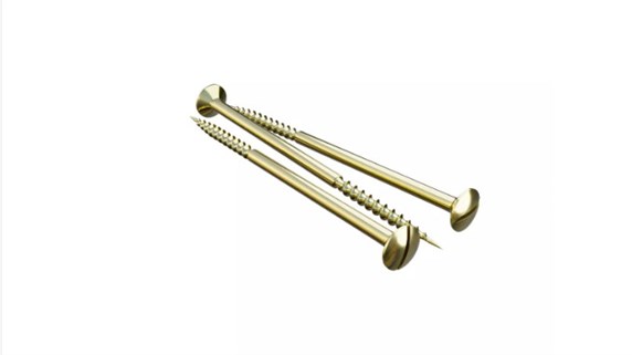 Саморез 4*70 для двойного изолятора, цвет - латунь, серия «МезонинЪ» GE30022‑30 - фото 111186
