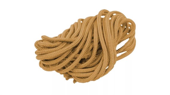 Шнур из полиэфирной нити для крепления витого провода на изоляторах, цвет - песочное золото GE70005-32 - фото 111192