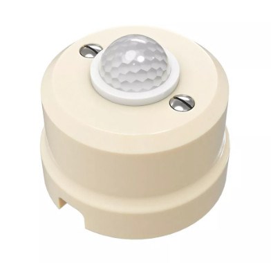 Датчик движения HB-PIR-40 ИК в корпусе, цвет - слоновая кость GE70471-02 - фото 111218