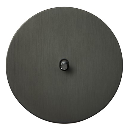 Выключатель 1-тумблерный проходной, антрацит, Salvador, EU020102B01