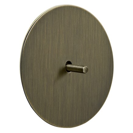 Выключатель 1-тумблерный, перекрестный, бронза, Salvador, EU030103B03