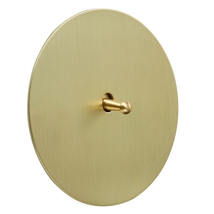 Выключатель 1-тумблерный, перекрестный, золото, Salvador, EU040104A03 - фото 111511