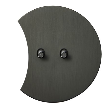 2х клавишный выключатель проходной, антрацит, Salvador, EU020202B02 - фото 111570