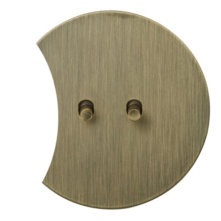 2х клавишный выключатель проходной, бронза, Salvador, EU030203B02 - фото 111593