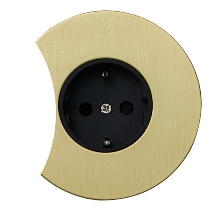 Розетка силовая 220В, золото, Salvador, EU040211 - фото 111606