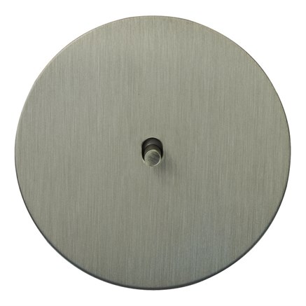 Выключатель 1-тумблерный перекрестный, никель, Salvador, EU010101B03 - фото 111619