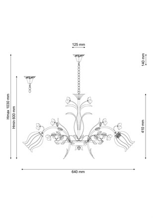 Подвесная люстра Lucia Tucci Fiori di rose 106.6 - фото 38362