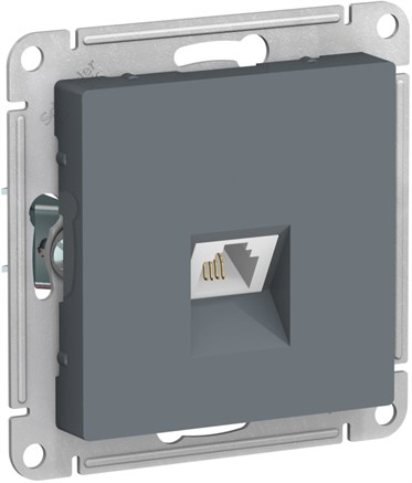 Грифель Розетка телефонная RJ11, механизм Systeme Electric AtlasDesign ATN000781 - фото 74670