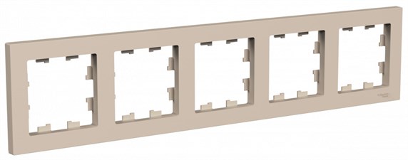 Песочный Рамка 5-ая, универсальная Systeme Electric AtlasDesign ATN001205 - фото 74964