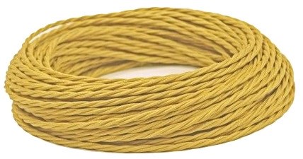 Ретро провод витой (50м) Песочное Золото Interior Wire Twist Магус ТМ ПВР-156-50м