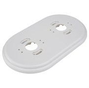 Подставка 2-местная круглая, D95 L165 H10, пластик, белый, Jantera, JAD.2ON2.PG00