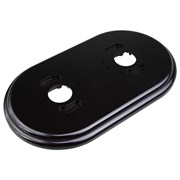 Подставка 2-местная круглая, D95 L165 H10, пластик, черный, Jantera, JAD.2ON2.PG01