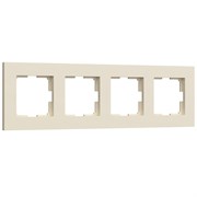 Рамка из поликарбоната на 4 поста Slab айвори софт W0042962