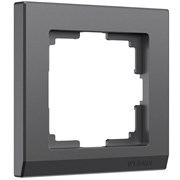 Рамка из поликарбоната на 1 пост Stark графит матовый W0011864