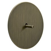 Выключатель 1-тумблерный, перекрестный, бронза, Salvador, EU030103B03