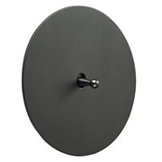 Выключатель 1-тумблерный проходной, антрацит, Salvador, EU020102A01