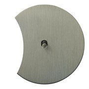 1 клавишный выключатель проходной, никель, Salvador, EU010201B01