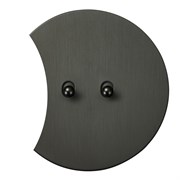 2х клавишный выключатель проходной, антрацит, Salvador, EU020202A02