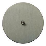 Выключатель 1-тумблерный перекрестный, никель, Salvador, EU010101A03