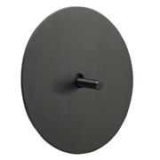 Выключатель 1-тумблерный проходной, антрацит, Salvador, EU020102B01