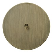 Выключатель 1-тумблерный, проходной, бронза, Salvador, EU030103B01