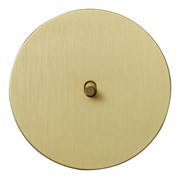 Выключатель 1-тумблерный, проходной, золото, Salvador, EU040104B01