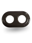 Рамка 2-местная керамическая коричневая для скрытой установки, Edisel Presto, 3596757774