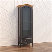 Витрина стеклянная L с зеркалом W602/1BL, Алетан