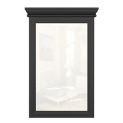 Зеркало прямоугольное (вертикальное) Тесоро черное T106BL, Алетан