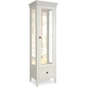 Витрина правая с зеркалом R Тесоро белая T601R/W, Алетан