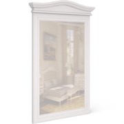 Зеркало прямоугольное(вертикальное) М106W белое, Алетан