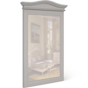 Зеркало прямоугольное(вертикальное) М106G серое, Алетан