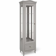 Витрина левая с зеркалом L М601L/G серая, Алетан