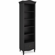 Стеллаж узкий М605BL черный, Алетан