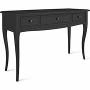Стол-консоль 3 ящика М903BL черный, Алетан