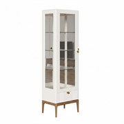 Витрина правая с зеркалом R BR601R/W White, Алетан