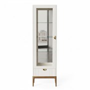 Витрина левая с зеркалом L BR601L/W White, Алетан