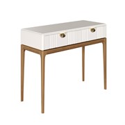 Стол-консоль 2 ящика BR902W White, Алетан