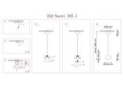 Подвесной светильник Lucia Tucci Narni 197.1 nero