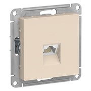 Бежевый Розетка компьютерная RJ45, кат. 6A, механизм Systeme Electric AtlasDesign ATN000286