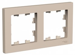 Песочный Рамка 2-ая, универсальная Systeme Electric AtlasDesign ATN001202