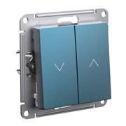 Изумруд Выключатель 2-клавишный жалюзи, 10А, механизм Systeme Electric AtlasDesign ATN000819