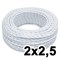 Витой провод двухжильный, 2х2.5, 220В, 20 м, белый, Jantera, JTW.722.TM00.020 - фото 110662