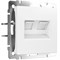 Розетка двойная Ethernet RJ-45 (белый матовый), Werkel, W1181161 - фото 111055